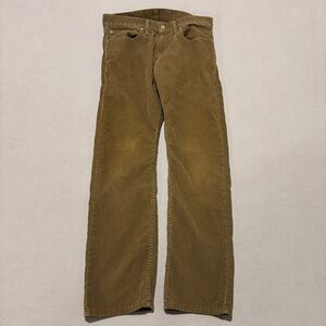 Levis 514 Corduroy Pants Size 32x30 32x30 Brown High Rise Preppy Casual Fall